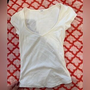 Garage white womens top